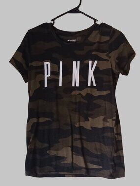 PINK by Victoria’s Secret Camo Logo Tee